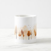 Tree In Brushスタイル コーヒーマグカップ (中央)