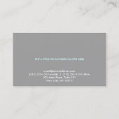TREE in GRAY/AQUA名刺 名刺 (裏面)