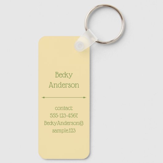 Tree In The Desert キーホルダー (裏面)