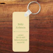 Tree In The Desert キーホルダー (裏面)