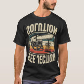 Tree-jection Solution Chainsaw Joke Disc Golf _2  Tシャツ (正面)