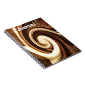 Tree Knot Swirl Art Journalノートブック ノートブック (右側)