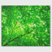 Tree leaf twig texture pattern ラッピングペーパー (フラット)