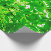 Tree leaf twig texture pattern ラッピングペーパー (角)