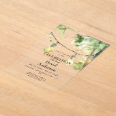 Tree & Lights Celebration of Life  アクリル招待状 (レイダウン)