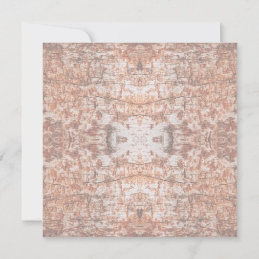 Tree Log Cutaway Photo Mixed Media Repeat Pattern カード (裏面)