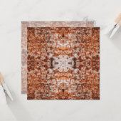 Tree Log Cutaway Photo Mixed Media Repeat Pattern カード (正面/裏面インサイチュ)