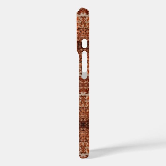 Tree Log Cutaway Photo Mixed Media Repeat Pattern Case-Mate iPhoneケース (裏面 / 左)