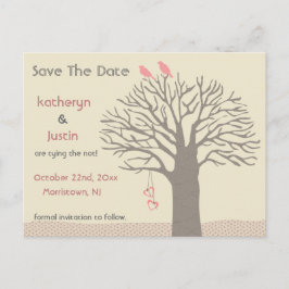 Tree Love Birdsが日付はがきを保存 案内ポストカード