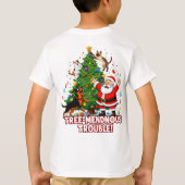Tree-mendous Trouble: Santa’s Chaotic Christmas Cr Tシャツ (裏面)