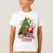 Tree-mendous Trouble: Santa’s Chaotic Christmas Cr Tシャツ (正面)