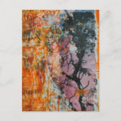 Tree Mixed Media Collage ポストカード (正面)
