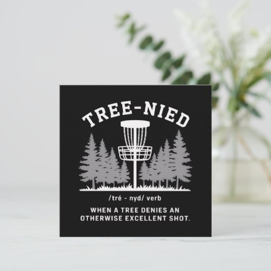 Tree Nied ディスクゴルフ 楽しい 馬鹿みたいな Tree-nied 招待状 (スタンド正面)
