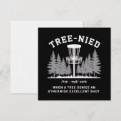 Tree Nied ディスクゴルフ 楽しい 馬鹿みたいな Tree-nied 招待状 (正面/裏面)