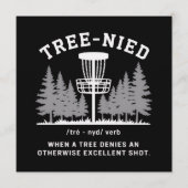 Tree Nied ディスクゴルフ 楽しい 馬鹿みたいな Tree-nied 招待状 (正面)