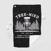 Tree Nied Disc Golf Funny Stupid Tree-nied  ゴルフタオル (インサイチュ)
