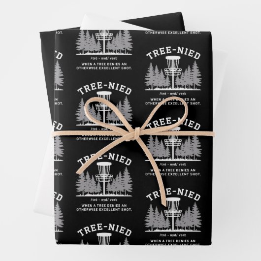 Tree Nied Disc Golf Funny Stupid Tree-nied  ラッピングペーパーシート (インサイチュ)