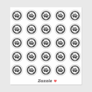 Tree Nut Free Wedding Place Card Mini Food Allergy シール