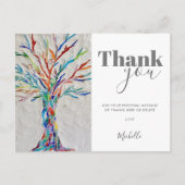 Tree of パーソナライズされた Life Thanks You ポストカード (正面)
