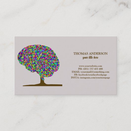 Tree of モダン Life Wellness Life Coach 名刺 (正面)
