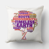 Tree of 感動的 Lifeラベルクラウド クッション (正面)