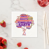 Tree of 感動的 Lifeラベルクラウド スタンダードカクテルナプキン (インサイチュ)