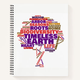 Tree of 感動的 Lifeラベルクラウド ノートブック