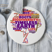 Tree of 感動的 Lifeラベルクラウド 缶バッジ (インサイチュ)