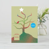 Tree Of Artクリスマスフォトカード カード (スタンド正面)