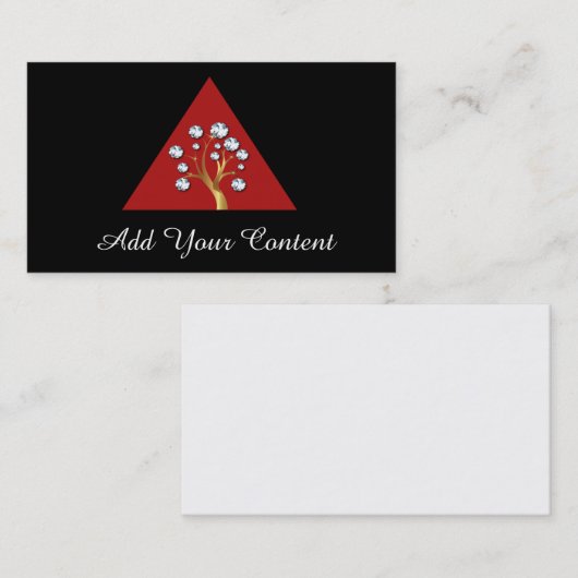 Tree of Diamonds名刺ロゴ 名刺 (正面/裏面)