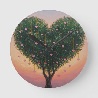 Tree of Hearts clock ラウンド壁時計