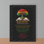 Tree of Knowledge Black History 100 years 招待状