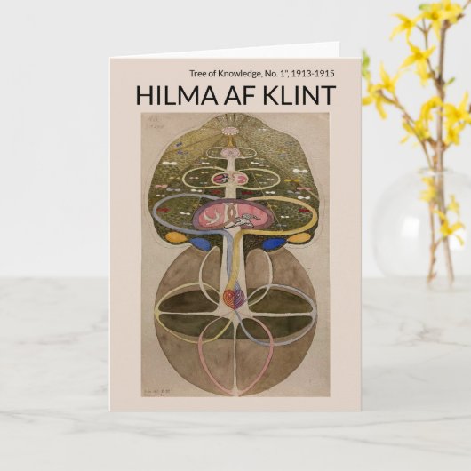 Tree of Knowledge No.1, Hilma af Klint カード (黄色い花)