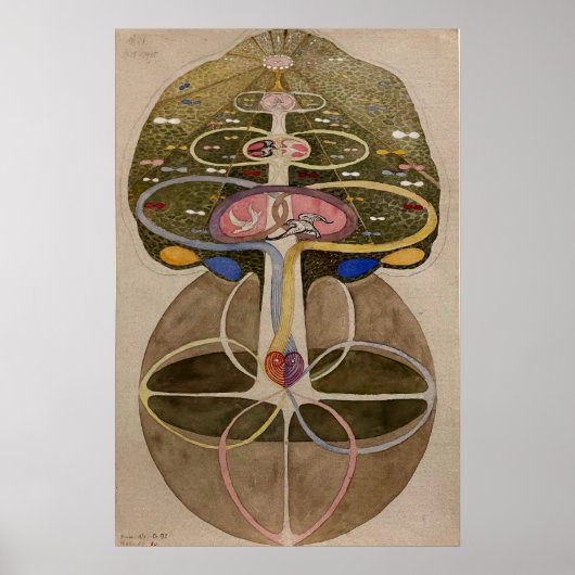 Tree of Knowledge No.1, Hilma af Klint ポスター (正面)