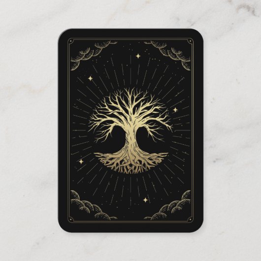 Tree of Lifeタロットリーダーアストロロジャー名刺 名刺 (正面)