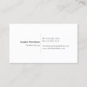 Tree of Lifeナース、介護者の名刺 名刺 (裏面)