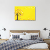 Tree of Lifeバルミツワーサインインボード キャンバスプリント (インサイチュ (寝室))