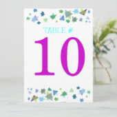 TREE OF LIFEバルミツワー台番号座席カード 招待状 (スタンド正面)