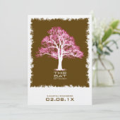 Tree of Lifeバルミツワー招待状inチョコレート 招待状 (スタンド正面)