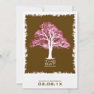 Tree of Lifeバルミツワー招待状inチョコレート 招待状