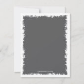 Tree of Lifeバー(ユダヤ教の)バル・ミツバー返信カード、青と灰色 出欠カード (裏面)