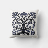 Tree of Lifeフローラ#2 Cobalt Blue and White クッション (裏面)