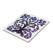 Tree of Lifeフローラ#2 Cobalt Blue and White タイル (側面)
