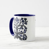 Tree of Lifeフローラ#2 Cobalt Blue and White マグカップ (正面左)