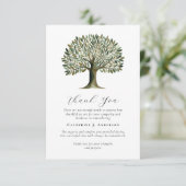 Tree of Life写真悔やみや弔慰葬儀記念碑 サンキューカード (スタンド正面)