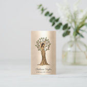 Tree of Life女性セラピー心理学ライフコーチB 名刺 (スタンド正面)
