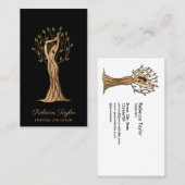 Tree of Life女性セラピー心理学ライフコーチB 名刺 (正面/裏面)
