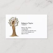 Tree of Life女性セラピー心理学ライフコーチB 名刺 (裏面)