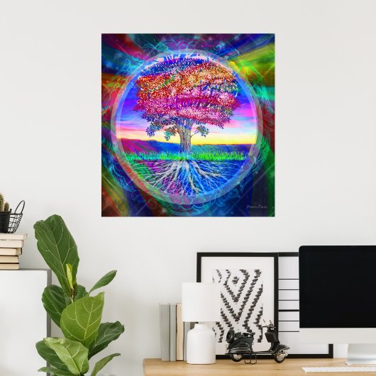 Tree of Life恵み ポスター (ホームオフィス)