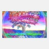 Tree of Life恵み 長方形シール (正面)